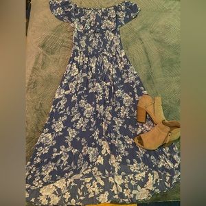 Floral short to long dress